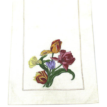 Tulip Bouquet Table Art Runner