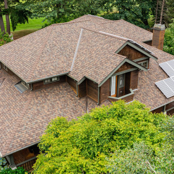 Teak Composite Roof in Bainbridge Island, WA