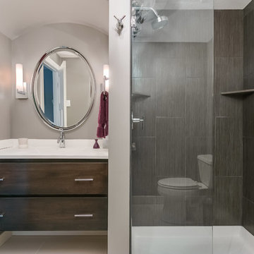 Basement Bathroom Vanity & Shower