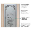 Pantry Door Apple Pie Lenora Frosted Glass Door, 25.5x81.5x4.56