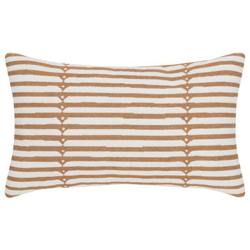 Sincerity Caramel Indoor/Outdoor Performance Pillow, 12"x20"