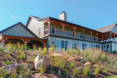 Inspiration for a rustic exterior home remodel in Philadelphia