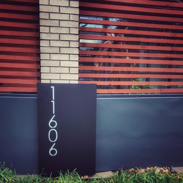 Custom Steel Address Column