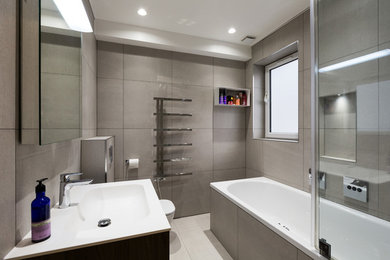 Inspiration for a contemporary bathroom in London.