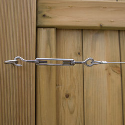Contemporary Garden Farnham - Steel plant support system - Garden Trellises