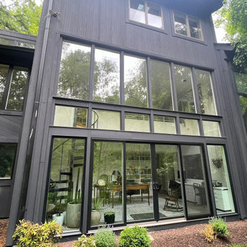 Two Story Open Concept Window Wall
