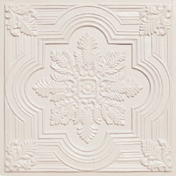 206 White Pearl Faux Tin Ceiling Tiles 24x24 - Ceiling Tile