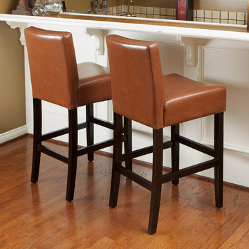 Traditional Living Space Ft. eather Bar Stool, Set of 2