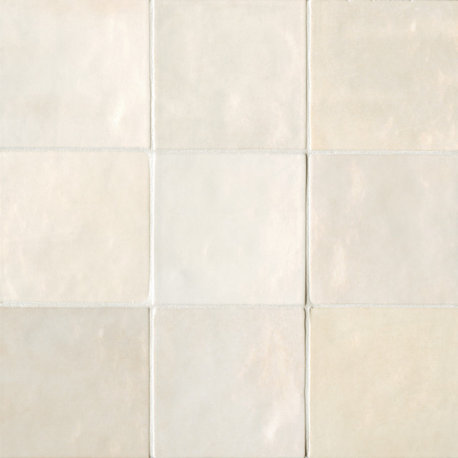 Cloe 5"x5" Artisan Ceramic Subway Tile, Creme