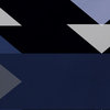 18"x14" Sagebrush, Geometric Print Placemat, Navy Blue, Set of 4