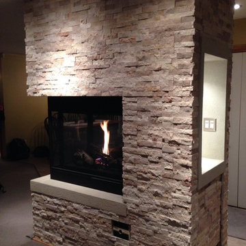 Ledgestone Fireplace