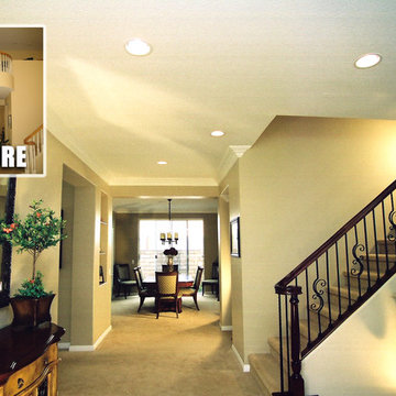 New 9 Foot Ceiling at Stairway
