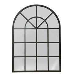 Brucs Black Iron Mirror - Wall Mirrors