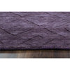 Technique 3' x 5' Solid Purple Hand Loomed Area Rug
