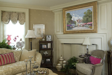 Inspiration for a timeless living room remodel in Other