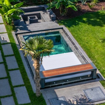 Bench Type Automatic Slatted Pool Covers