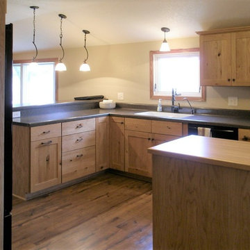 Omega Cabinetry. Monterey door, Pecan wood, Natural finish.