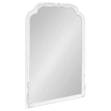 Fraimont Scallop Wall Mirror, White, 24x34
