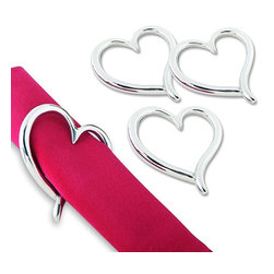 Culinary Concepts Amore Napkin Ring - Set of 4 - Napkin Rings