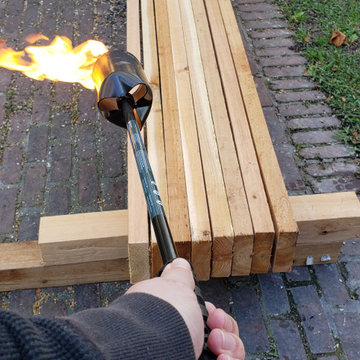 Entertaining in a small back garden.