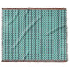 "Minimal Peacock" Woven Blanket 80"x60"