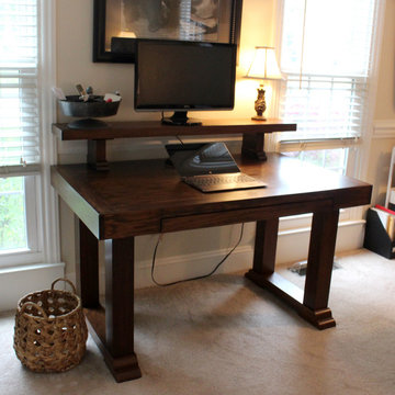 Writing Table/Desk with Riser Shelf