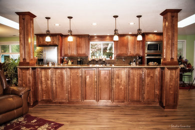 Elegant kitchen photo in Portland
