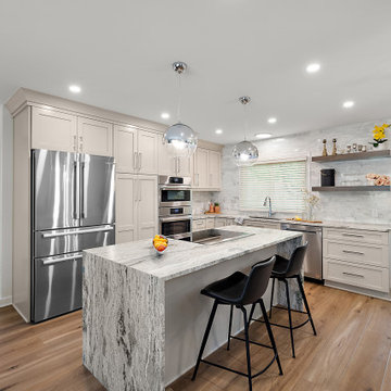 Showplace EVO Frameless Kitchen & Mudroom Pantries in Lancaster Light Mocha
