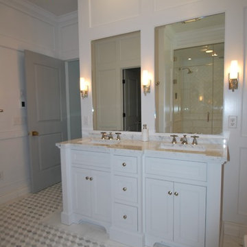 White Custom Double Vanity