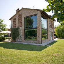 Facciate rustiche contemporanee