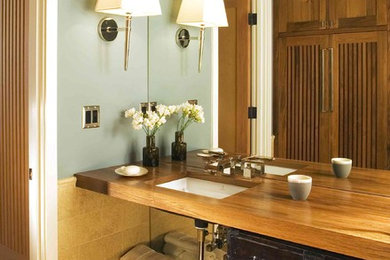 Example of a trendy bathroom design in Santa Barbara