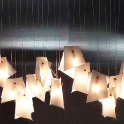 Fall. Porcelain leaves. - Chandeliers