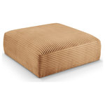 Meridian Furniture - Shaggy Upholstered Ottoman, Saddle, Corduroy Performance Fabric - Indulge in the allure of the Saddle Corduroy Performance Fabric Shaggy Ottoman by Meridian Furniture. Its captivating design and luxurious Saddle Corduroy Performance Fabric elevate any space with effortless elegance. Crafted with precision and durability in mind, this stunning piece becomes the focal point of gatherings, fostering moments of connection and warmth. Embrace sophistication and style with the Shaggy Ottoman, a testament to exquisite taste and timeless beauty.