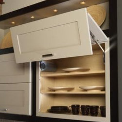 Vertical Hinge Wall Cabinets - Kitchen Cabinetry
