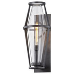 Troy Lighting - Troy Lighting B7614 Prospect - 26.25" One Light Wall Sconce - May use any type of bulb, as long as it does not eProspect 26.25" One  Graphite Clear Glass *UL: Suitable for wet locations Energy Star Qualified: n/a ADA Certified: n/a  *Number of Lights: Lamp: 1-*Wattage:75w E26 Medium Base bulb(s) *Bulb Included:No *Bulb Type:E26 Medium Base *Finish Type:Graphite