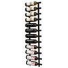VintageView 12 Bottle Metal Wine Rack, Satin Black