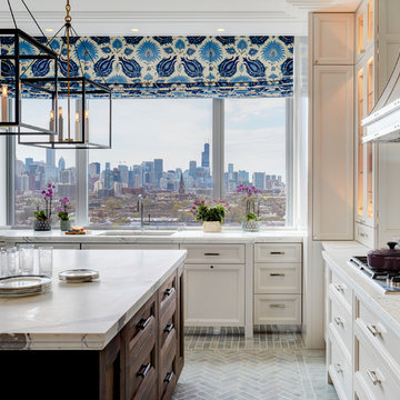 A Stunning New Kitchen with a Gorgeous Chicago View
