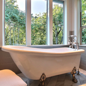 Freestanding Clawfoot Tub - The Overbrook - Cascade Craftsman Family Home