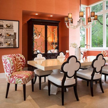Bold, Colorful Dining Room in the Dominion