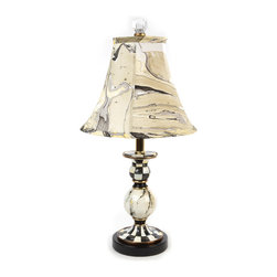 Courtly Palazzo Candlestick Lamp | MacKenzie-Childs - Table Lamps