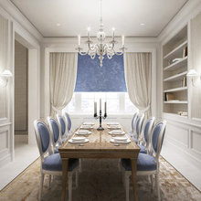 blue table settings