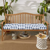 Noble Grey Salix Vintage Indigo Outdoor/Indoor Bench Cushion 37 x 17 x 2