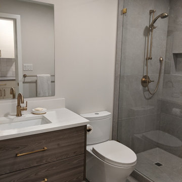 Modern Minimalist Bathrooms in Deep Cove