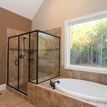 Large shower and Soaking Tub