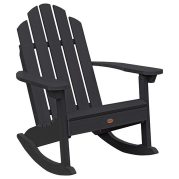 Westport Adirondack Rocking Chair, Black