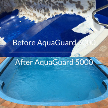 Residential Pool, before and after AquaGuard 5000