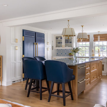 Elegant New England Nautical Kitchen