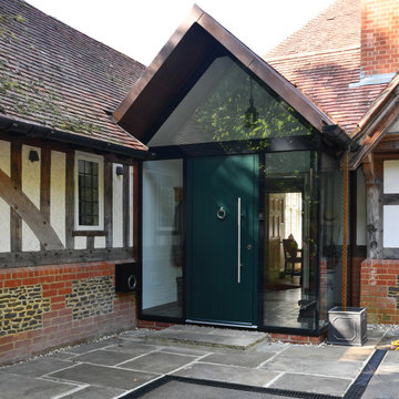 Stunning frameless glazed porch for Farnham home