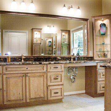 ADA Master Bathroom worthy of being an art gallery
