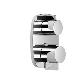 Gentle | Concealed thermostat trim with two-way volume control | Collection By D - Bathroom Faucets And Showerheads